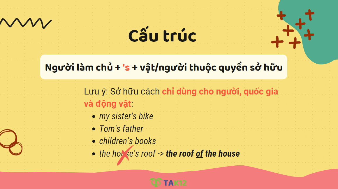 Cấu trúc sở hữu cách