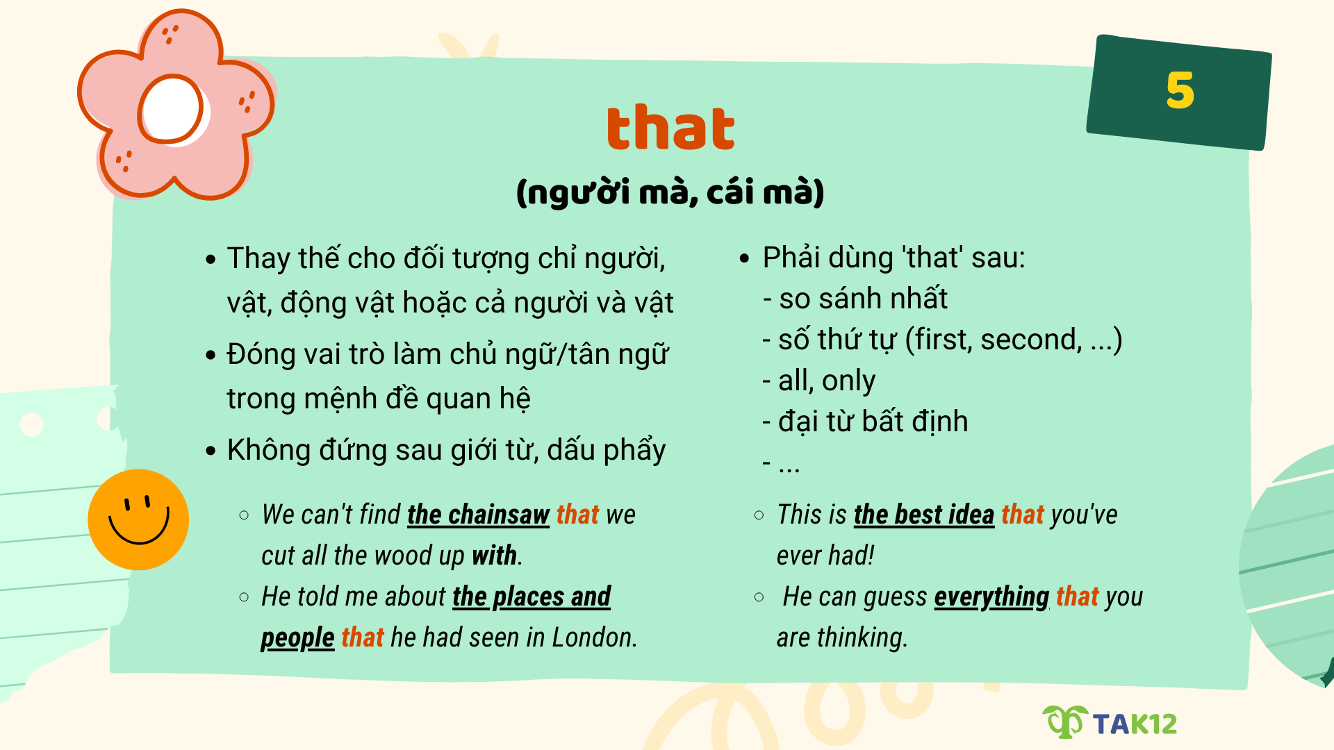 Đại từ quan hệ That