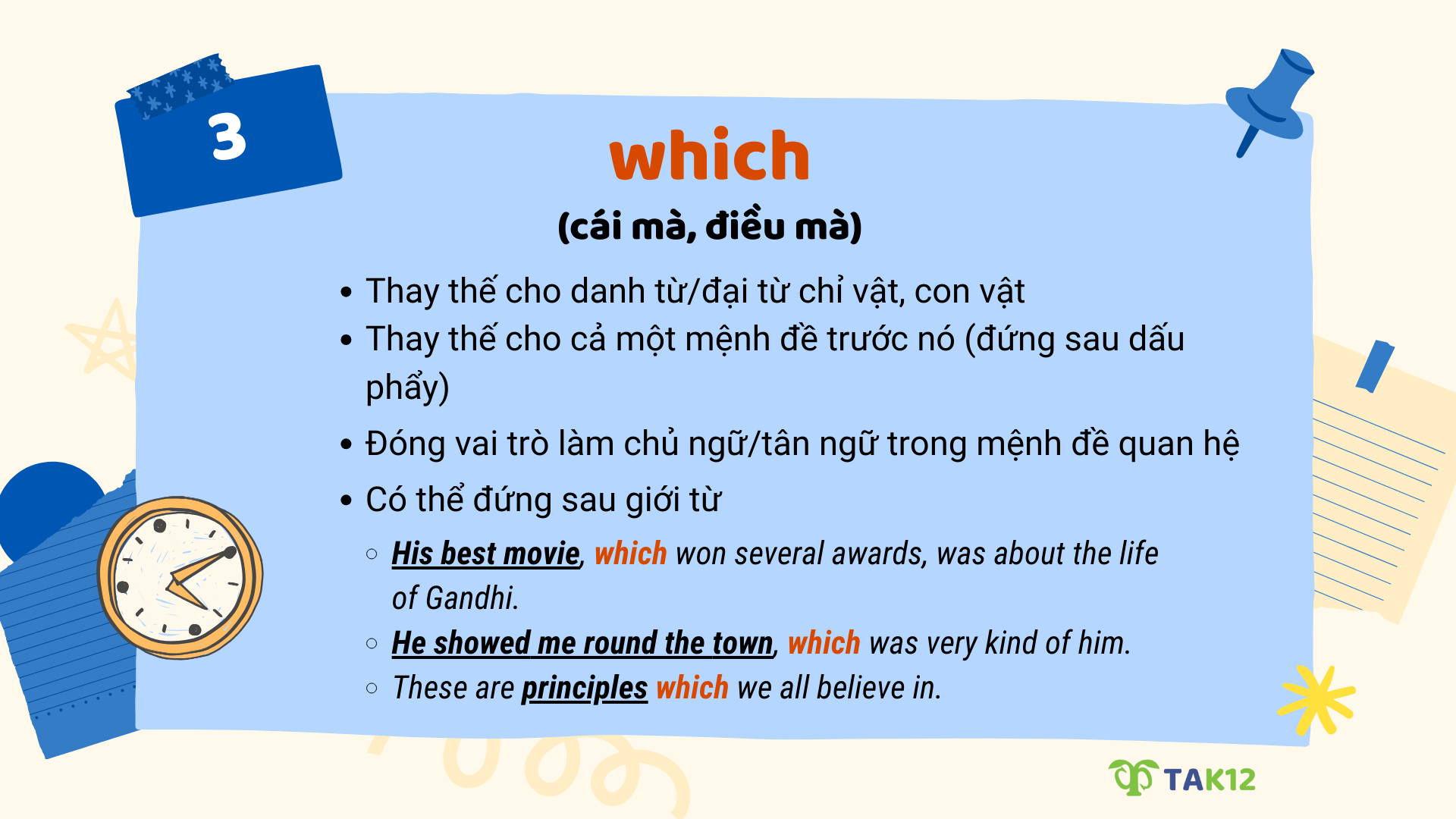 Đại từ quan hệ Which