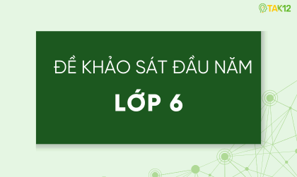 Đề khảo s&aacute;t chất lượng đầu năm c&aacute;c lớp
