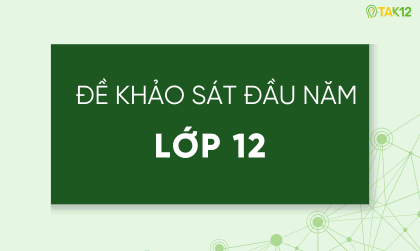 Đề khảo s&aacute;t chất lượng đầu năm c&aacute;c lớp