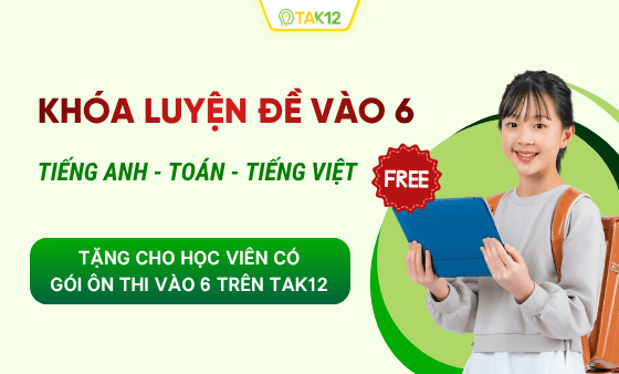 Tặng Khóa luyện đề 3 môn cho học viên TAK12