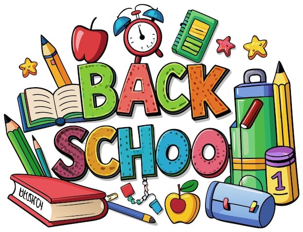 Colorful back to school illustration | Premium AI-generated vector