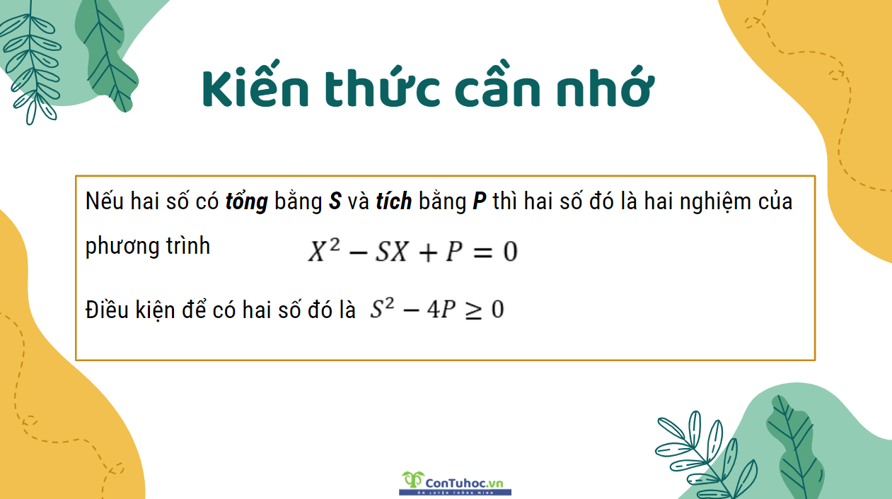 Định lý Vi-ét đảo