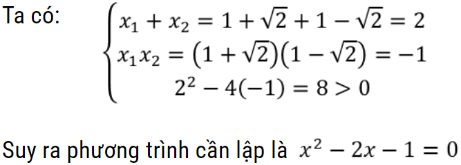 ví dụ 2 giải Định lý Vi-ét đảo