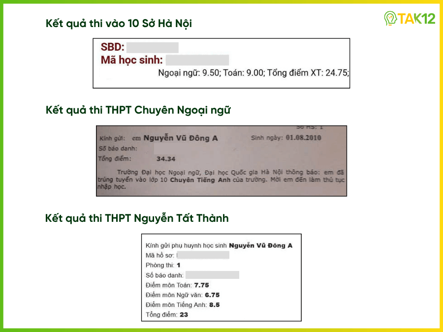 Giấy báo trúng tuyển Đông A