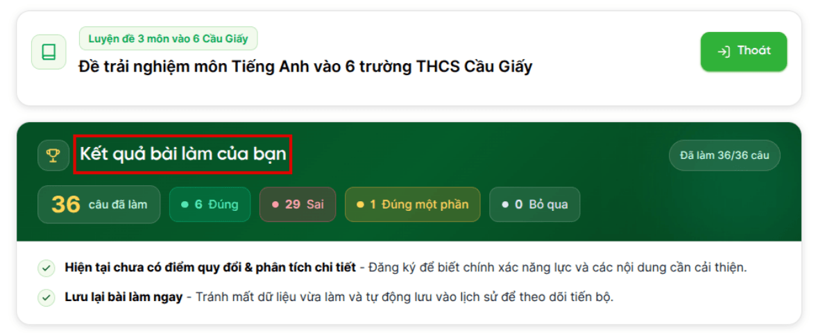 bước 3 xem kết quả