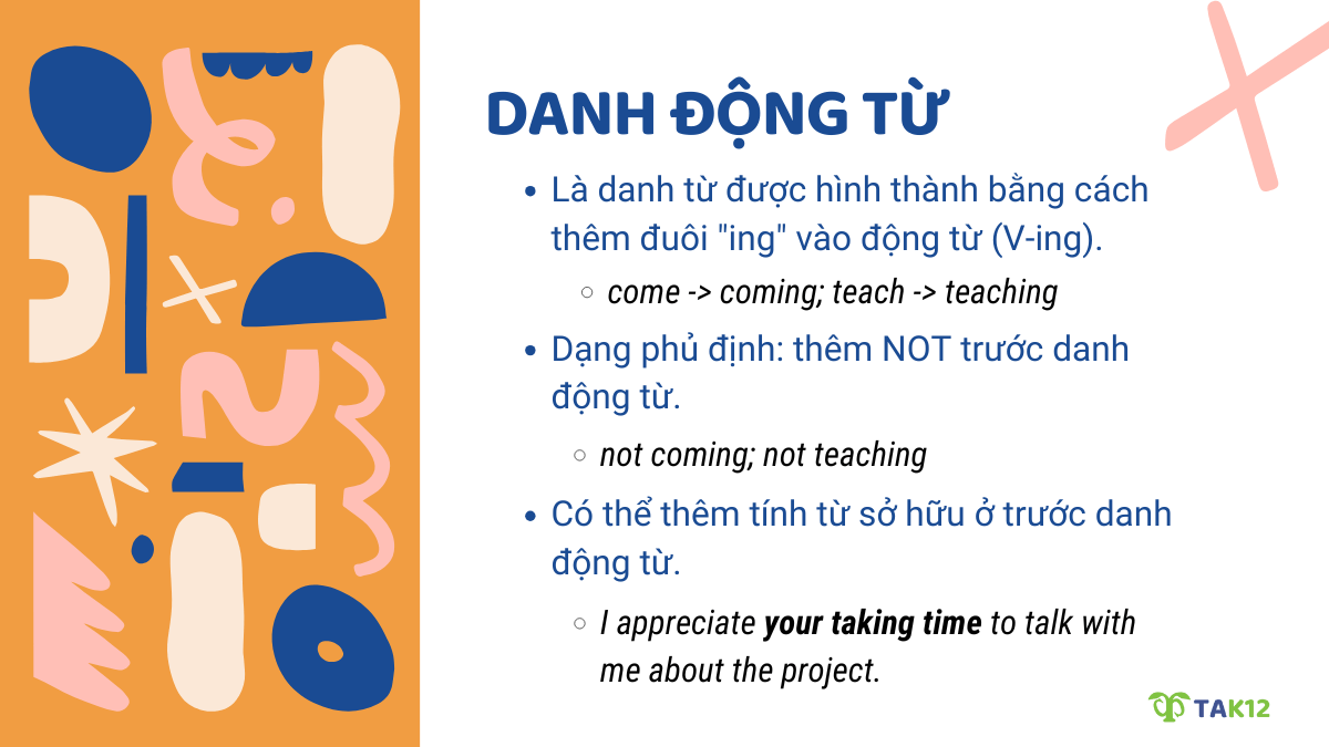 Danh động từ đứng sau động từ to be