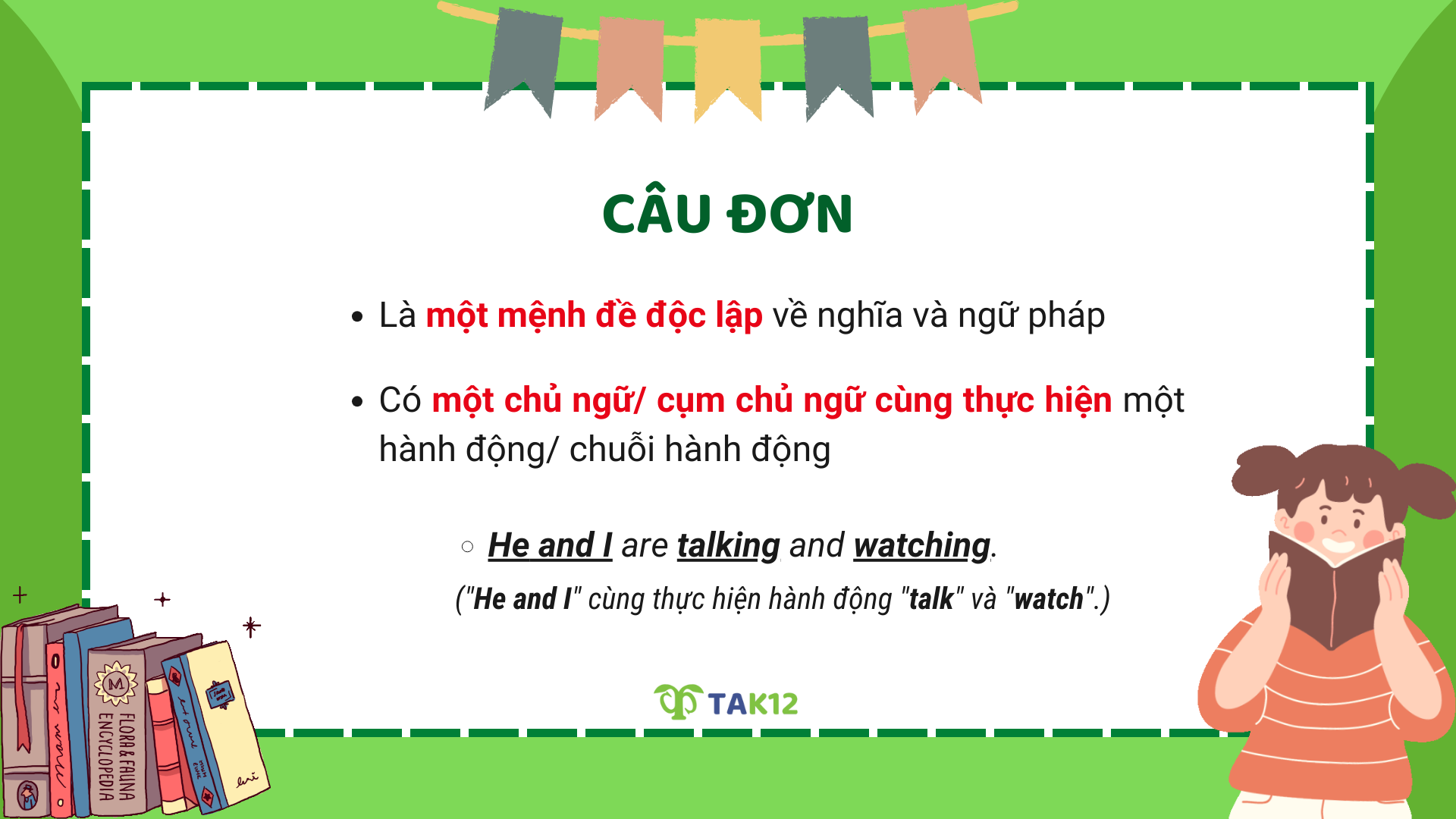 Định nghĩa câu đơn