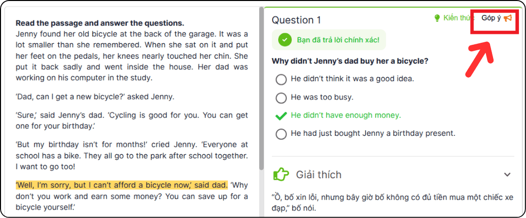 góp ý nhận sao