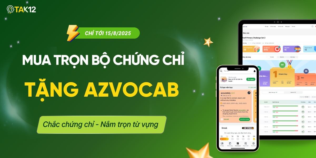 mua chứng chỉ tặng azvocab
