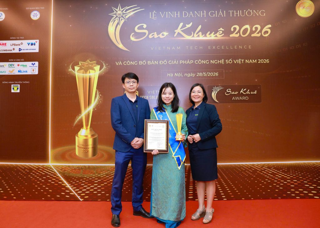 Đội ngũ CTH Soft và chứng nhận giải thưởng Sao Khuê 2026