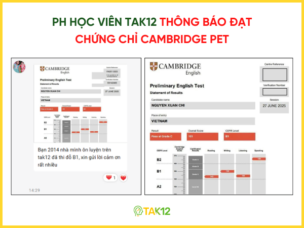 Bảo điểm Cambridge PET