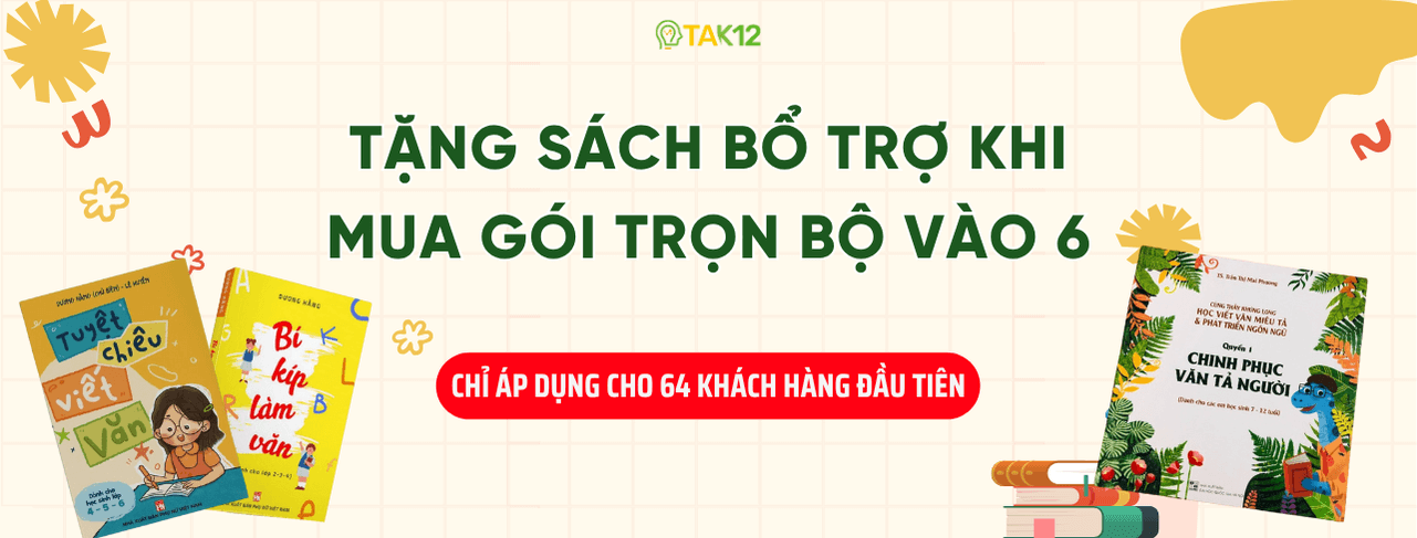 Tặng sách khi mua trọn bộ vào 6