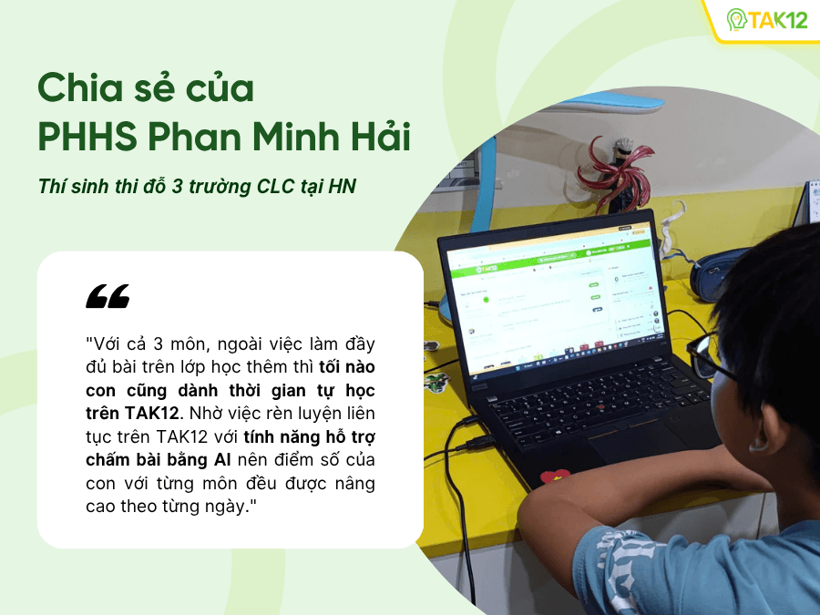 Chia sẻ của mẹ Minh Hải về hành trình ôn thi vào lớp 6